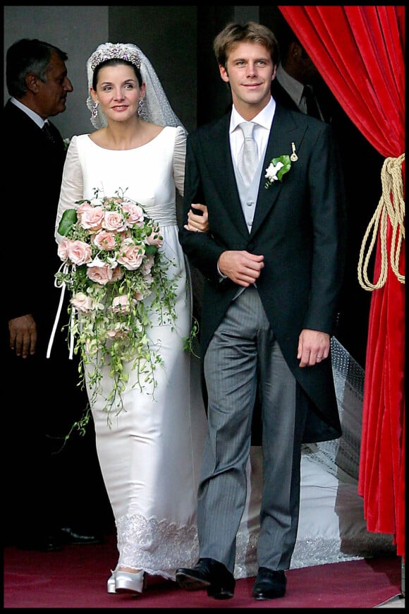 Mariage du prince Emmanuel Philibert de Savoie et Clotilde Courau à Rome en 2003.