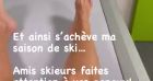 Sylvie Tellier victime d'un accident de ski. Instagram. Le 28 décembre 2021.