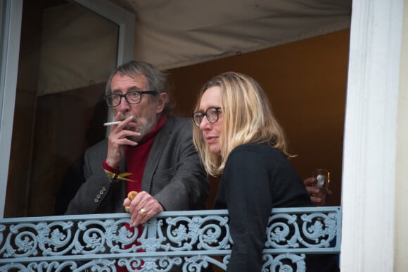 Patrick Rambaud, Virginie Despentes - Remise du prix Goncourt 2018 à Nicolas Mathieu au restaurant Drouant à Paris. Le 7 novembre 2018. © Alexandre Fay / PixPlanete / Bestimage