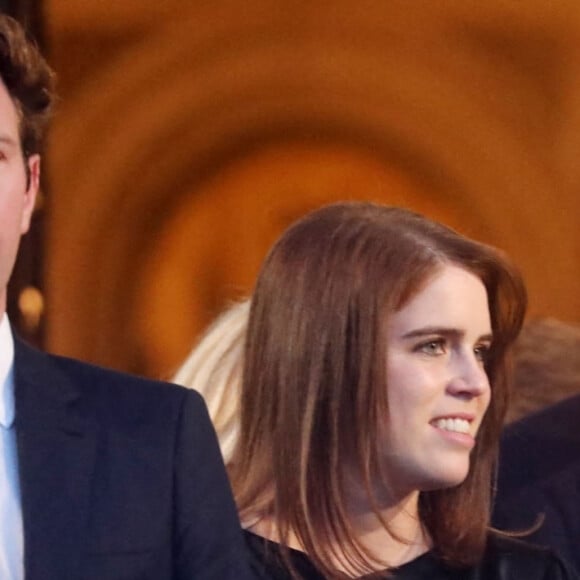 La princesse Eugenie et son mari Jack Brooksbank - Les duchesses d'York représentent la famille royale du Royaume Uni au mariage du prince Phílippos de Grèce et de Nina Flohr à Athènes le 23 octobre 2021. 