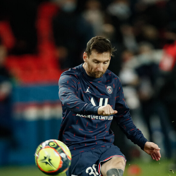 Lionel Leo Messi (Paris Saint Germain) - Match de Ligue 1 Uber Eats "PSG contre Monaco (2-0)" au Parc des Princes à Paris le 12 décembre 2021. © Aurélien Morissard/Panoramic/Bestimage 