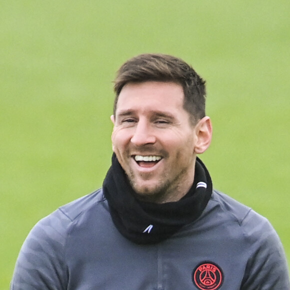 Lionel Messi (PSG) - Entrainement du PSG au Camp des Loges à Saint-Germain-en-Laye, le 6 décembre 2021. 