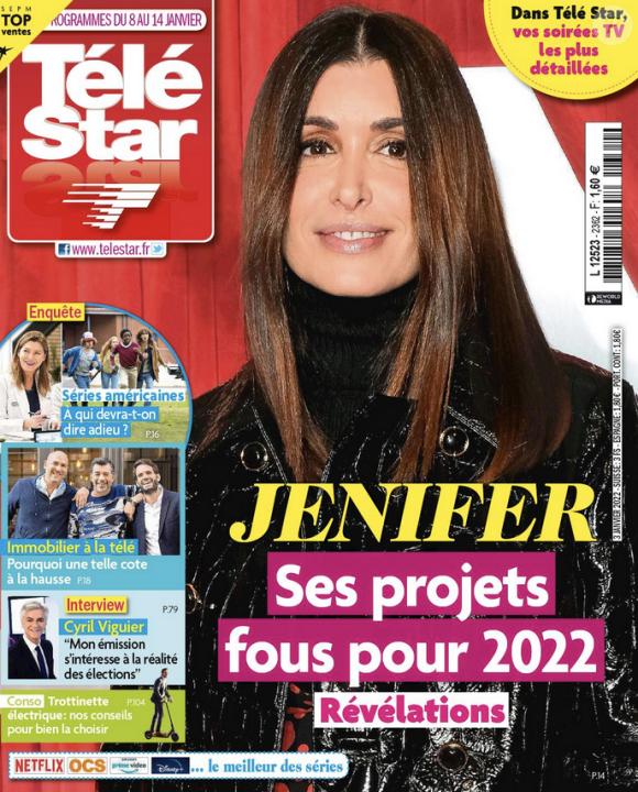 Couverture du nouveau numéro du magazine Télé Star paru le 3 janvier 2022