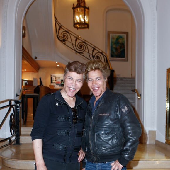 Exclusif - Igor et Grichka Bogdanoff ( Bogdanov) ( Bogdanov) à l'hôtel Intercontinental Carlton pendant le 68 ème Festival de Cannes le 15mai 2015.