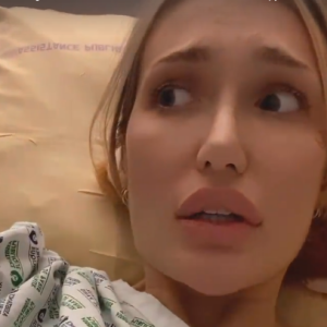 Luna Skye (Les Marseillais) perfusée à l'hôpital - Instagram