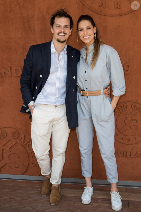 Laury Thilleman (Miss France 2011) et son compagnon le chef cuisinier Juan Arbelaez au village lors des internationaux de tennis de Roland Garros à Paris, France, le 1 juin 2019. © Jacovides-Moreau/Bestimage 
