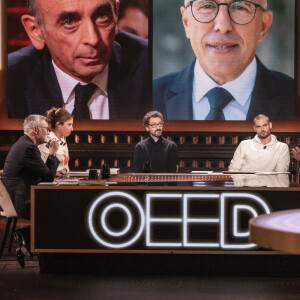 Exclusif - Laurent Ruquier, Léa Salamé, David Foenkinos, Florent Manaudou, Valérie Pecresse - Enregistrement de l'émission "On Est En Direct (OEED)", diffusée sur France 2 le 8 janvier © Jack Tribeca / Bestimage 