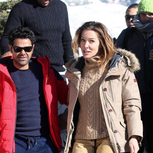 Jamel Debbouze et sa femme Mélissa Theuriau au 20ème festival du film de comédie de l'Alpe d'Huez le 20 janvier 2017. © Dominique Jacovides / Bestimage 