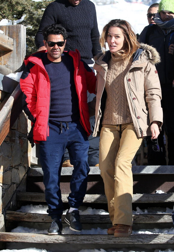Jamel Debbouze et sa femme Mélissa Theuriau au 20ème festival du film de comédie de l'Alpe d'Huez le 20 janvier 2017. © Dominique Jacovides / Bestimage 