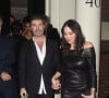 Simon Cowell et sa compagne Lauren Silverman - Sharon Osbourne fête son anniversaire au Arts Club à Londres avec sa fille Kelly Osbourne et des amis Le 30 Octobre 2016