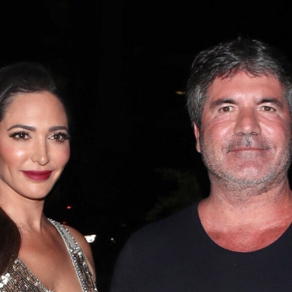 Simon Cowell fête son étoile sur le Walk Of Fame en compagnie de sa femme Lauren Silverman et de ses amis au restaurant Ago à West Hollywood, le 22 août 2018 