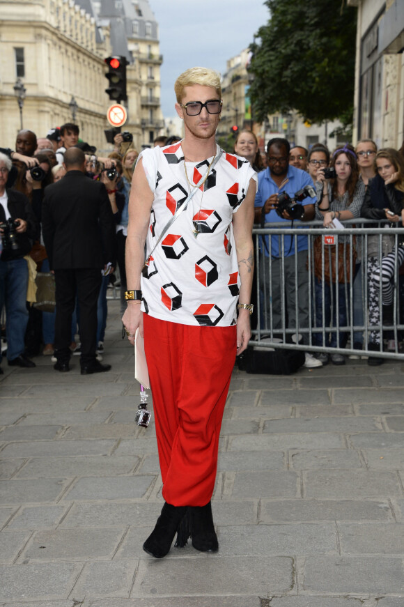 William Carnimolla - Arrivee des people au defile de mode Haute-Couture Automne-Hiver 2013/2014 "Jean-Paul Gaultier" au Grand Palais a Paris.