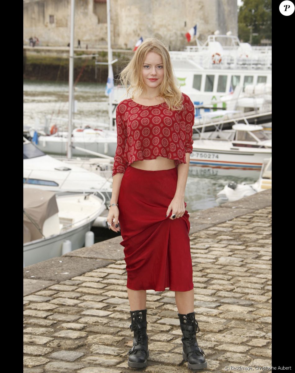 Romane Jolly de "Mon ange" - Photocall lors du Festival de la Fiction de La Rochelle. Le 18 septembre 2021 © Christophe Aubert via Bestimage