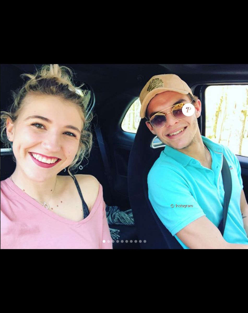 Julien Castaldi et sa copine Kiara le 23 avril 2018.