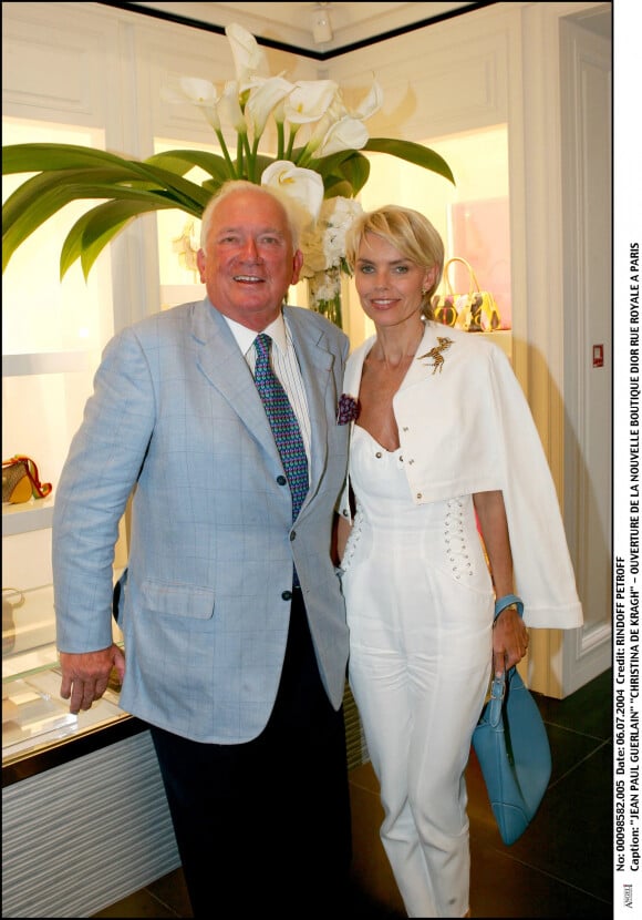 Jean-Paul Guerlain et Christina de Kragh - Ouverture de la nouvelle boutique Dior, rue Royale à Paris
