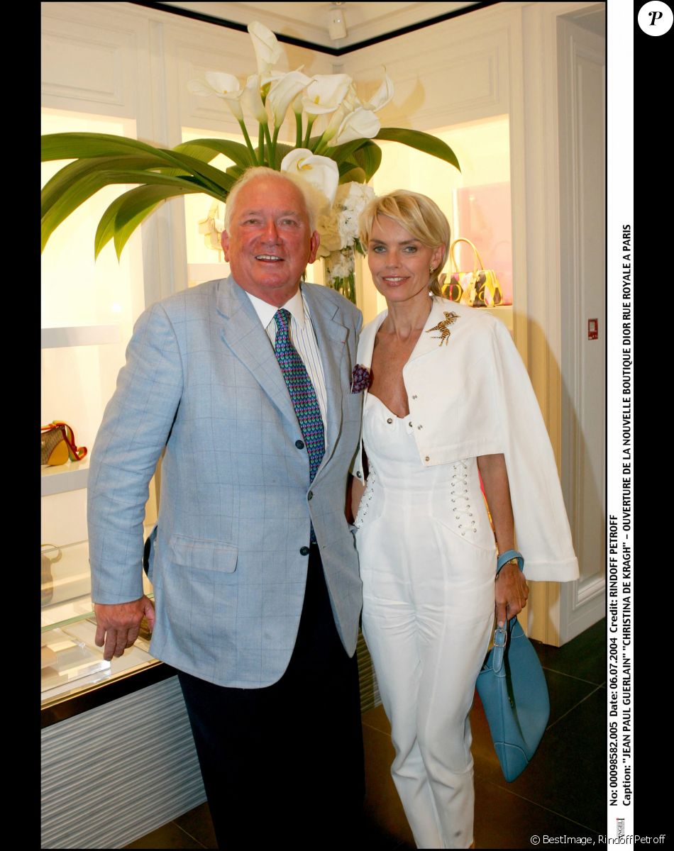 Jean-Paul Guerlain et Christina de Kragh - Ouverture de la nouvelle boutique Dior, rue Royale à Paris