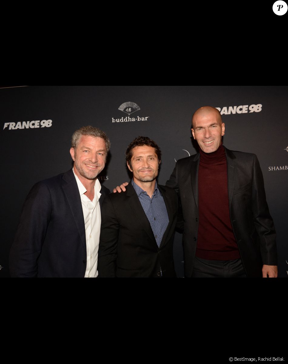 Semi-Exclusif - guest, Bixente Lizarazu, Zinedine Zidane - A l'occasion des 20 ans de la victoire de l'équipe de France, les bleus 98 se sont rendus à un dîner organisé au Buddha Bar avec tous les joueurs et leur famille le 11 juin 2018. © Rachid Bellak/Bestimage