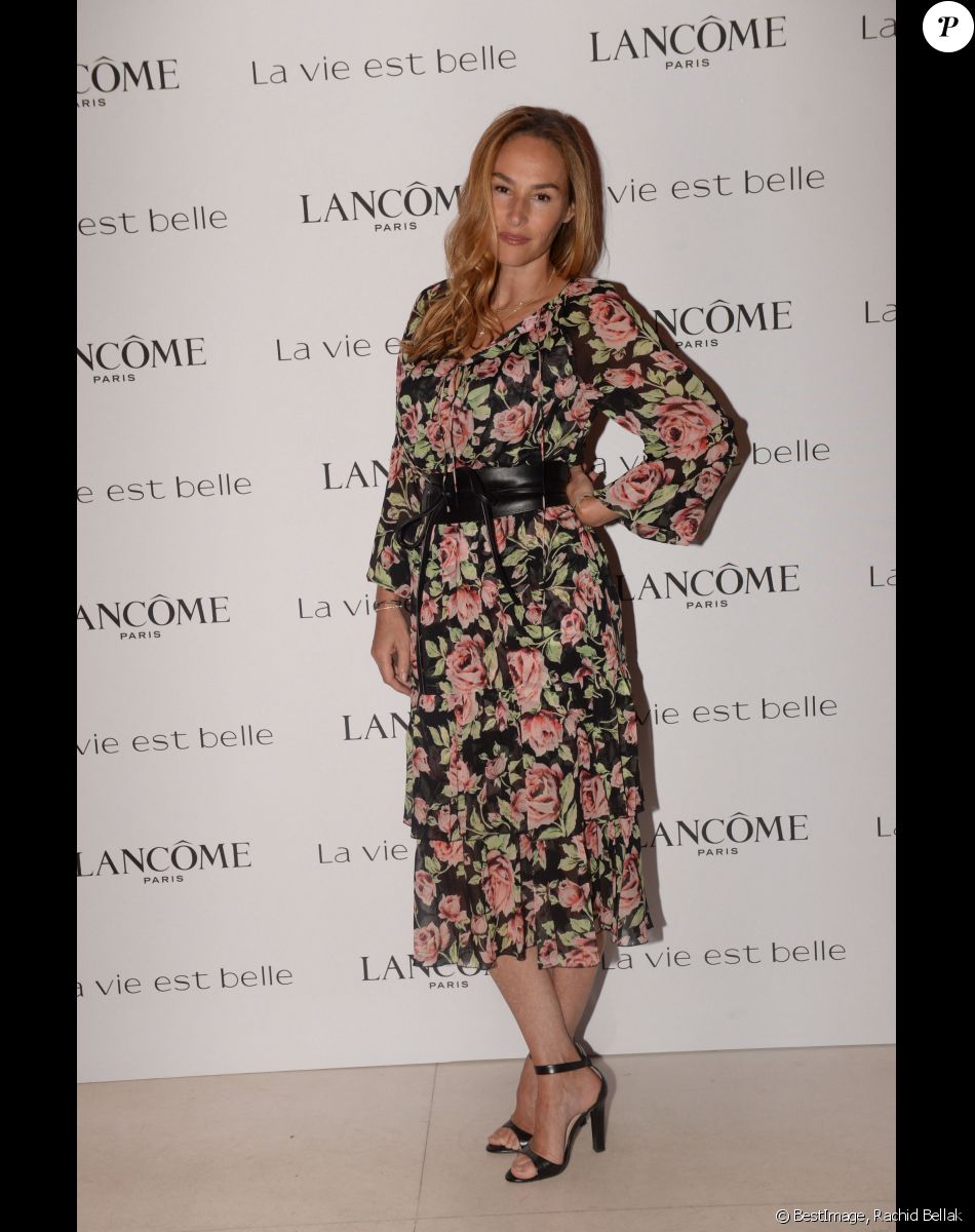 Vanessa Demouy Soirée Lancôme pour célébrer la nouvelle communication du parfum Iconique "La Vie est Belle" à l'hôtel Mona Bismarck à Paris le 12 septembre 2018. © Rachid Bellak / Bestimage