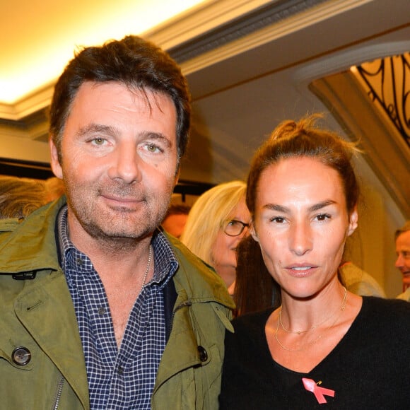 Vanessa Demouy et son mari Philippe Lellouche - Générale de la pièce "L'heureux élu", une comédie de Eric Assous au Théâtre de la Madeleine à Paris le 24 octobre 2016. © Coadic Guirec/Bestimage