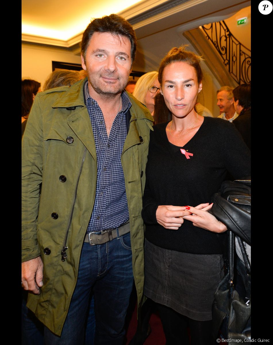 Vanessa Demouy et son mari Philippe Lellouche - Générale de la pièce "L'heureux élu", une comédie de Eric Assous au Théâtre de la Madeleine à Paris le 24 octobre 2016. © Coadic Guirec/Bestimage