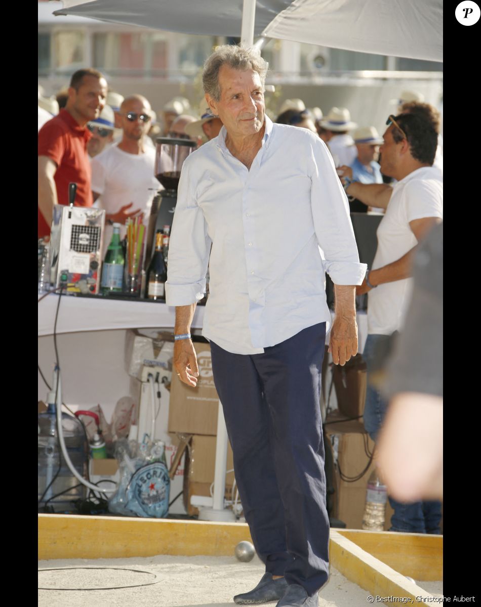 Jean-Jacques Bourdin - 7ème édition du Trophée de la Pétanque Gastronomique au Paris Yacht Marina à Paris le 27 juin 2019. © Christophe Aubert via Bestimage