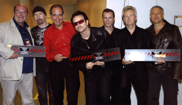 Gérard Drouot et le groupe U2.