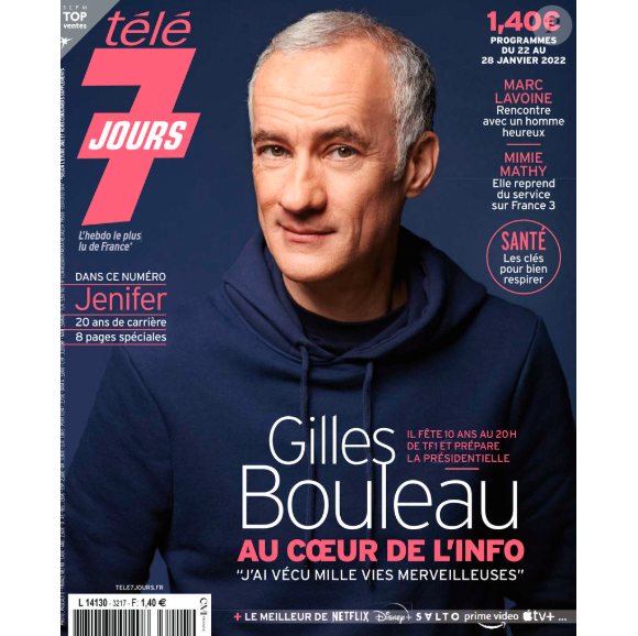 Gilles Boulleau en Une du "Télé 7 Jours" du 17 janvier 2022
