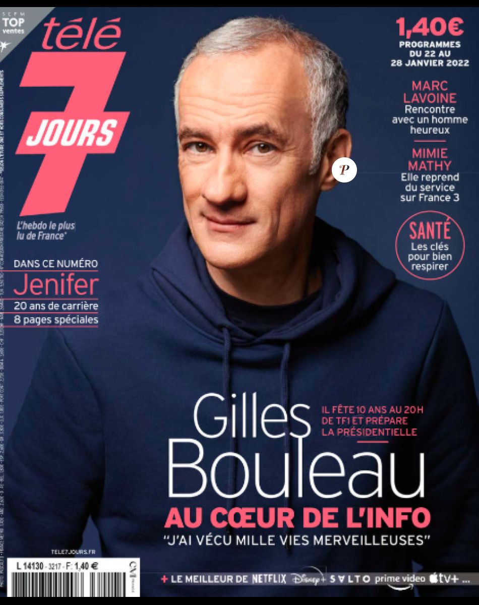 Gilles Boulleau en Une du "Télé 7 Jours" du 17 janvier 2022