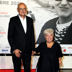 Benoist Gérard et sa femme Mimie Mathy - Cérémonie d'ouverture du Festival Lumière 2021 à Lyon le 9 octobre 2021. © Dominique Jacovides / Bestimage 