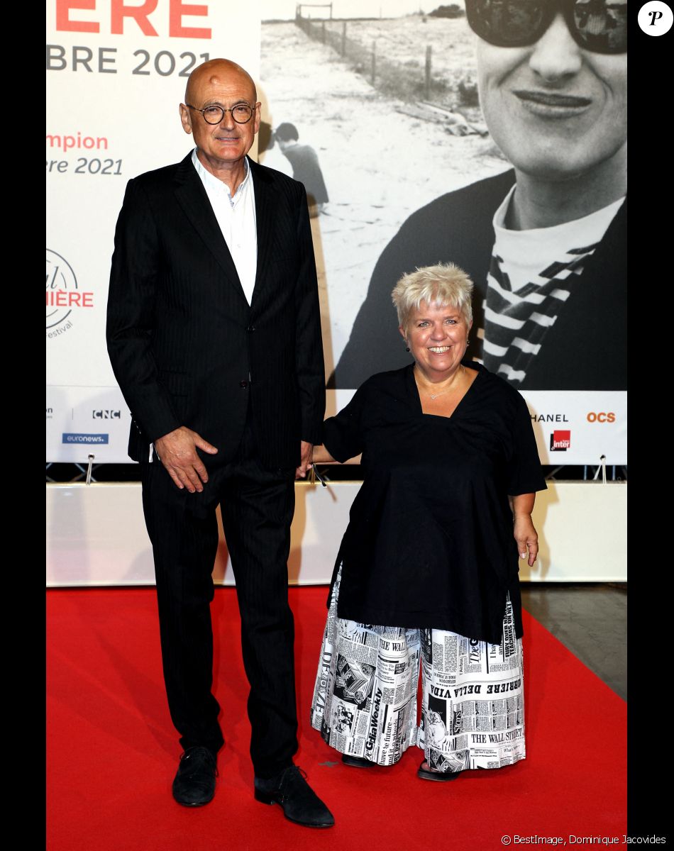 Benoist Gérard et sa femme Mimie Mathy - Cérémonie d'ouverture du Festival Lumière 2021 à Lyon le 9 octobre 2021. © Dominique Jacovides / Bestimage