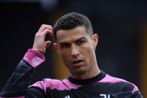 Cristiano Ronaldo - La Juventus bat Udinese (2 - 1) en match de Série A à Udine, le 2 mai 2021.