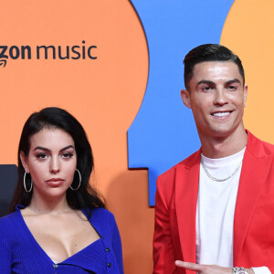 Georgina Rodriguez et son compagnon Cristiano Ronaldo à la soirée MTV European Music Awards 2019 (MTV EMA's) au FIBES Conference and Exhibition Centre à Séville en Espagne, le 3 novembre 2019.