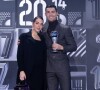 Cristiano Ronaldo et Georgina Rodriguez enceinte de jumeaux lors de la soirée FIFA-The Best 2022.