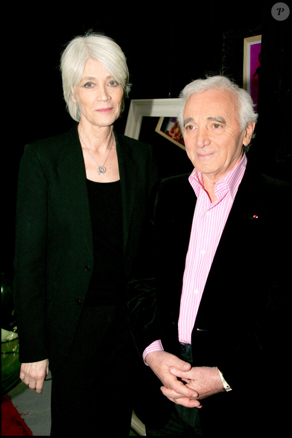 Françoise Hardy - Charles Aznavour participe à la grande soirée de finale de la Star Academy 6.