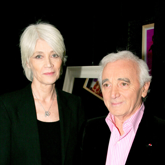 Françoise Hardy - Charles Aznavour participe à la grande soirée de finale de la Star Academy 6.
