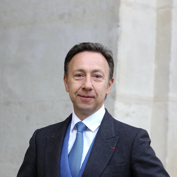 Stéphane Bern - Mariage du prince Jean-Christophe Napoléon et de la comtesse Olympia d'Arco-Zinneberg à la cathédrale Saint-Louis des Invalides à Paris le 19 octobre 2019. © Dominique Jacovides / Bestimage 