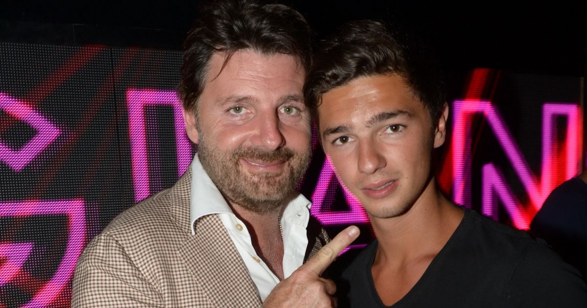Philippe Lellouche et son fils aîné Sam - Soirée au VIP Room de Saint