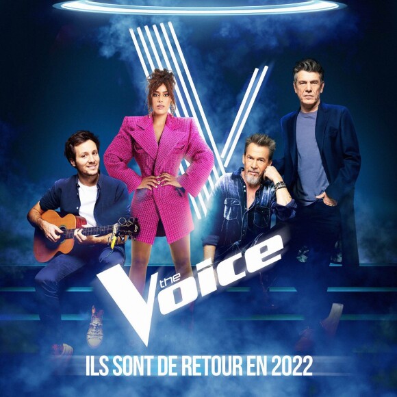 Vianney, Amel Bent, Florent Pagny, Marc Lavoine pour la saison 11 de The Voice diffusée en 2022 sur TF1.