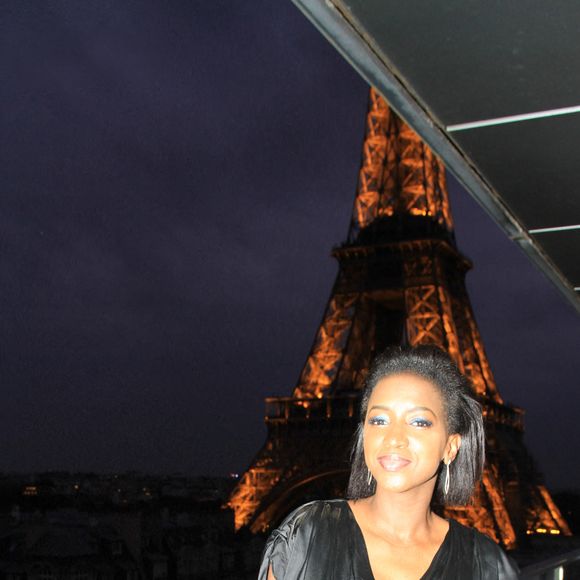 Exclusif - Hapsatou Sy - Le Grand Dîner du 14 juillet, sur le rooftop de l'hôtel Pullman Tour Eiffel à Paris, France, le 14 juillet 2021. © Philippe Baldini/Bestimage