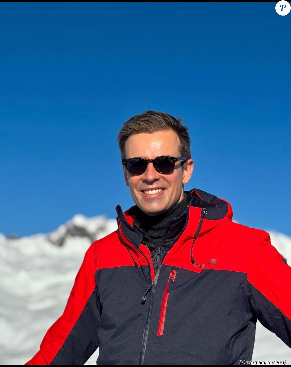 Jean-Baptiste Marteau en vacances au ski avec son mari Bruno - Instagram