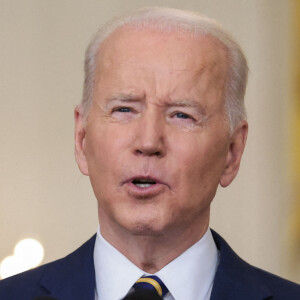 Le président des Etats-Unis Joe Biden en conférence de presse à la Maison Blanche à Washington DC, le 19 janvier 2022.