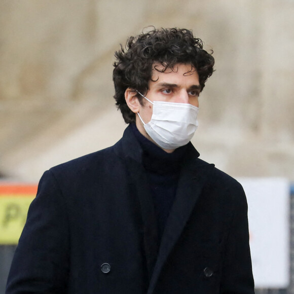 Louis Garrel - Arrivées aux obsèques de Gaspard Ulliel en l'église Saint-Eustache à Paris. Le 27 janvier 2022. © Jacovides-Moreau / Bestimage