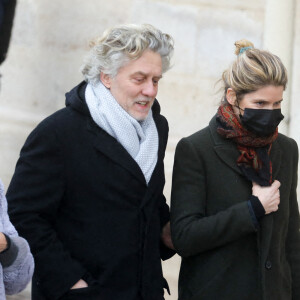 Alice Taglioni - Arrivées aux obsèques de Gaspard Ulliel en l'église Saint-Eustache à Paris. Le 27 janvier 2022. © Jacovides-Moreau / Bestimage