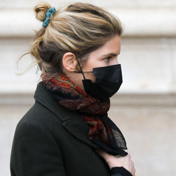 Alice Taglioni - Arrivées aux obsèques de Gaspard Ulliel en l'église Saint-Eustache à Paris. Le 27 janvier 2022. © Jacovides-Moreau / Bestimage