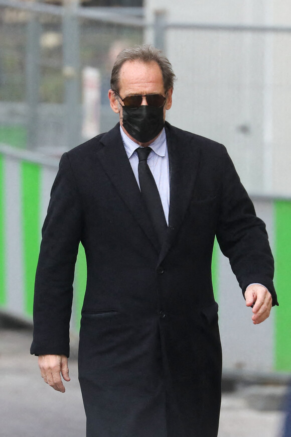 Vincent Lindon - Arrivées aux obsèques de Gaspard Ulliel en l'église Saint-Eustache à Paris. Le 27 janvier 2022. © Jacovides-Moreau / Bestimage