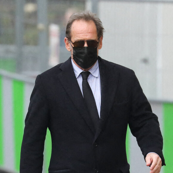 Vincent Lindon - Arrivées aux obsèques de Gaspard Ulliel en l'église Saint-Eustache à Paris. Le 27 janvier 2022. © Jacovides-Moreau / Bestimage