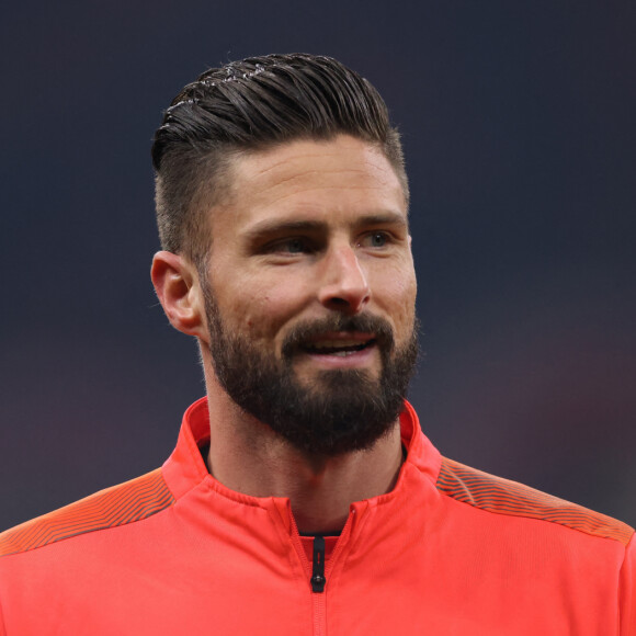 Olivier Giroud lors du match de Serie A "Milan - Naples (0-1)" au stade San Siro. © Jonathan Moscrop/Sportimage/CSM via Zuma Press/Bestimage