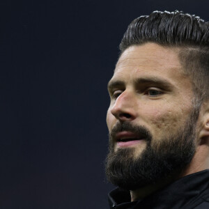 Olivier Giroud lors du match de Serie A entre l'AC Milan et l'Inter Milan au stade Giuseppe Meazza à Milan, Italie, le 7 novembre 2021. Le match s'est terminé par un match nul 1-1. © Jonathan Moscrop/Sportimage/Cal Sport Media/Zuma Press/Bestimage