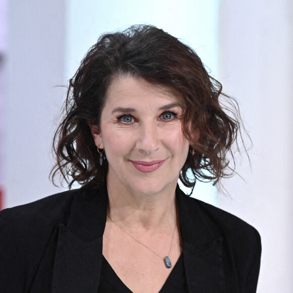Exclusif - Isabelle Gelinas - Enregistrement de l'émission "Vivement Dimanche prochain" présentée par M.Drucker et diffusée le 30 janvier 2022 sur France 2. Le 21 janvier 2022 © Guillaume Gaffiot / Bestimage