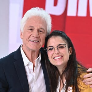 Exclusif - Gérard Lenorman et Charlotte-Fleur Cristofari - Enregistrement de l'émission "Vivement Dimanche" présentée par M.Drucker et diffusée le 30 janvier sur France 2. Le 21 janvier 2022 © Guillaume Gaffiot / Bestimage